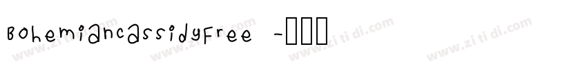 BohemianCassidyFree 字体转换